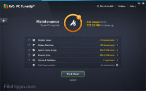 avg pc tuneup download free